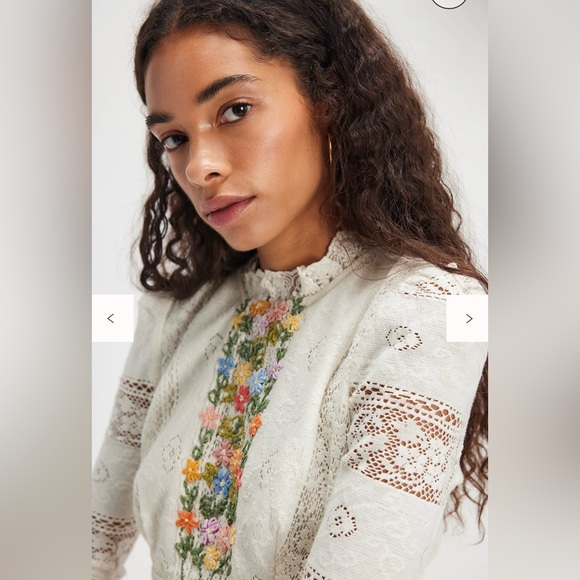 Free People Garden Grace Top, XS NWT - Picture 3 of 7